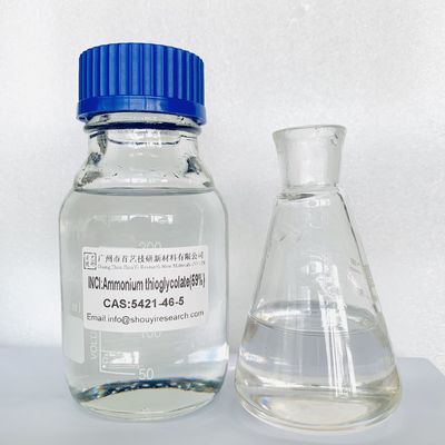 Pengurangi Agen Ammonium Thioglycolate Perm Ammonium Thioglycolate Rambut Tak Berwarna