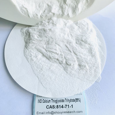 White Solid Calcium Thioglycolate Trihydrate komponen penting