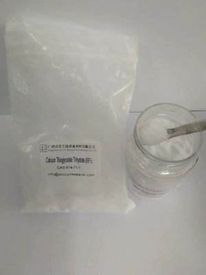 Bubuk putih 99% kalsium tioglikol murni C2H6CaO4S3·3H2O