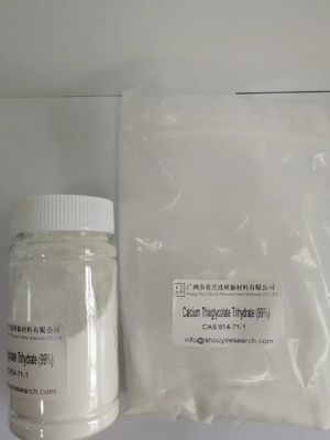 Bahan baku kimia larut dalam air Kalsium thioglycolate C2H6CaO4S3