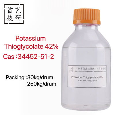 Kalium thioglycolate 42% Cairan tak berwarna dengan kepadatan 1,25 g/cm3