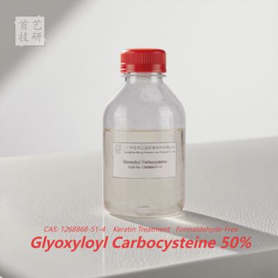 Glyoxyloyl Carbocysteine 50% untuk Kepadatan Pelurusan Rambut 1.27-1.37g/ml Formula Pelurusan Rambut Profesional